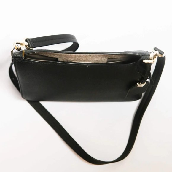 BNWT Kate Spade New York Margaux Large Black Leather Cross Body Bag MSRP $258.00 - Picture 5 of 12